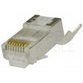 Wtyk modularny RJ45 8P8C kat.6A, kat.7 ekranowany FTP NEKU WORECZEK 10szt.