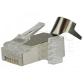 Wtyk modularny RJ45 8P8C kat.6A, kat.7 ekranowany FTP NEKU WORECZEK 10szt.