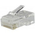 Wtyk modularny RJ50 10P10C na linkę