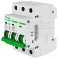 Wyłącznik nadprądowy S bezpiecznik 3-fazowy C10 (C 10A) 3-biegunowy 3P (400V AC) 3-modułowy SB6L GACIA