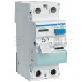 Wyłącznik różnicowoprądowy RCD 1-fazowy 25A 30mA typ A 2-biegunowy 2P (230V / 400V AC) 2-modułowy HAGER