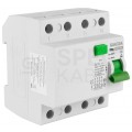 Wyłącznik różnicowoprądowy RCD 3-fazowy 25A 30mA typ AC 4-biegunowy 4P (400V AC) 4-modułowy SR6HM GACIA