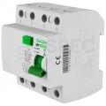 Wyłącznik różnicowoprądowy RCD 3-fazowy 25A 30mA typ AC 4-biegunowy 4P (400V AC) 4-modułowy SR6HM GACIA