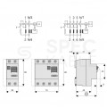 Wyłącznik różnicowoprądowy RCD 3-fazowy 40A 30mA typ A 4-biegunowy 4P (230V / 400V AC) 4-modułowy EATON