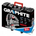 Wyrzynarka sieciowa 230V 800W do cięcia drewna i metalu w zestawie z akcesoriami i walizką GRAPHITE 58G077