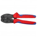 Zaciskarka Praska do końcówek kablowych nieizolowanych 0,1-2,5mm2 PreciForce KNIPEX 97 52 34 do konektorów nasuwkowych 2,8mm i 4,8mm bez izolacji