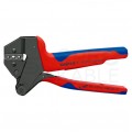 Zaciskarka Praska do końcówek kablowych nieizolowanych 0,5-6mm2 Crimp System KNIPEX 97 43 05 do konektorów nasuwkowych 4,8mm i 6,3mm bez izolacji