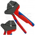 Zaciskarka Praska do końcówek kablowych nieizolowanych 0,5-6mm2 Crimp System KNIPEX 97 43 05 do konektorów nasuwkowych 4,8mm i 6,3mm bez izolacji
