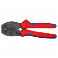 Zaciskarka Praska do końcówek kablowych nieizolowanych 0,5-6mm2 PreciForce KNIPEX 97 52 36 do konektorów nasuwkowych 4,8mm i 6,3mm bez izolacji
