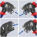 Zaciskarka Praska do tulejek kablowych 0,08-10mm2 czołowa KNIPEX 97 53 08
