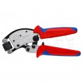 Zaciskarka Praska do tulejek kablowych 0,14-10mm2 z głowicą obrotową Twistor T KNIPEX 97 53 19