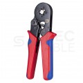 Zaciskarka Praska do tulejek kablowych 0,25-10mm2 z matrycą czworokątną + zestaw tulejek izolowanych DIN 0,5-10mm2 1300szt. NEKU