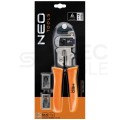 Zaciskarka wtyków modularnych RJ45 (8p8c) i telefonicznych RJ12 (6p6c) RJ11 (6p4c) oraz RJ10 (4p4c) boczna NEO 01-501