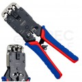 Zaciskarka wtyków modularnych RJ45 (8p8c) i telefonicznych RJ12 (6p6c) RJ11 (6p4c) oraz RJ10 (4p4c) czołowa KNIPEX 97 51 12