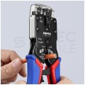 Zaciskarka wtyków modularnych RJ45 (8p8c) i telefonicznych RJ12 (6p6c) RJ11 (6p4c) oraz RJ10 (4p4c) czołowa KNIPEX 97 51 12