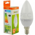 Żarówka LED E14 230V 4W 340lm 2700-3200K świecowa prosta barwa WW biała ciepła SPECTRUM LED