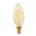 Żarówka LED E14 230V 5W świecowa COG Gold ciepła