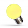 Żarówka LED E27 230V 1W kula żółta PC