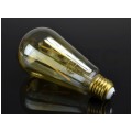 Żarówka LED E27 230V 2W 240lm 2700-3200K Gold Retro Shine grzybkowy "Edison" barwa WW biała ciepła SPECTRUM LED