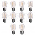 Żarówka LED E27 230V 2W 60lm 2700K 10x do girland kula barwa WW biała ciepła MASTER LED
