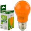 Żarówka LED E27 230V 5W GLS pomarańczowa