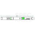 Zarządzalna listwa zasilająca 1U RACK 19" - 5x C13 + 3x CEE 7/5 - kontrola online i monitoring środowiskowy / energii AVIZIO czarna