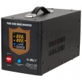Zasilacz awaryjny UPS przetwornica PRO sinus 12V/230V AVR 700W / 1000VA 10A czarny KEMOT do centralnego ogrzewania (pieca CO, pompy, itp.)