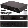 Zasilacz awaryjny UPS RACK 19" 2U 720W / 1200VA AVR + 2x akumulator AGM 7Ah VOLT