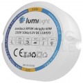 Zasilacz do puszki instalacyjnej, IP67, średnica 55mm, głębokość 22mm ,12V 5A 60W uniwersalny Lumilight