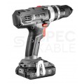 Zestaw 2 narzędzi akumulatorowych 18V szlifierka kątowa 125mm (58GE130) i wiertarko-wkrętarka z udarem (58G010) bez akumulatora ENERGY+ GRAPHITE 58GS001