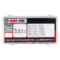 Zestaw aluminiowych nitonakrętek 150szt. MAR-POL