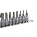 Zestaw bitów TORX na nasadkach 1/4" 9szt. KD