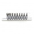 Zestaw bitów TORX na nasadkach 1/4" 9szt. KD