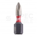 Zestaw bitów udarowych 15szt. z uchwytem magnetycznym 60mm w kasecie Shockwave Impact Duty MILWAUKEE