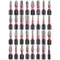 Zestaw bitów udarowych 32szt. z uchwytem SHOCKWAVE 1/4'' Hex 73mm w kasecie Shockwave Impact Duty MILWAUKEE