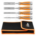 Zestaw dłut stolarskich do drewna 6-24mm Komplet 4szt w etui NEO 37-900