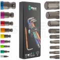 Zestaw kluczy imbusowych trzpieniowych z kulką z funkcją przytrzymywania 9szt 1,5-10 Hex-Plus kolor HF WERA