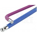 Zestaw kluczy imbusowych z kulką 1,5-10mm wielokolorowe 9szt w etui NEO 09-512