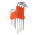 Zestaw kluczy Torx T10 - T50 + imbus 1,5mm - 10mm 18 sztuk Kraft&Dele