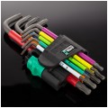 Zestaw kluczy torx trzpieniowych z magnetyzerem 9szt 8-40 kolor WERA