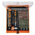 Zestaw końcówek wkrętakowych z uchwytem 73 sztuki: wkrętakowe, płaskie, krzyżowe, trójkątne, Torx, HEX + przedłużki NEO 06-115