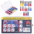 Zestaw konektorów izolowanych DIN 0,5-6,0mm2 końcówki kablowe w pudełku NEKU 280szt.