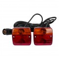 Zestaw magnetycznych lamp / świateł do przyczepy samochodowej (wtyk 7-pin) MAR-POL