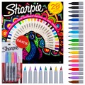 Zestaw markerów permanentnych Sharpie "Peacock" 28 kolorów (20x Fine 1,0mm + 8x Ultra Fine 0,5mm) + GRATIS 4x Pastel Fine 1,0mm