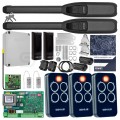 Zestaw napęd automatyczny do bram skrzydłowych GENIUS SIROCCO 250 (2x siłownik + 3x pilot + moduł radiowy + centrala + fotokomórki)