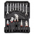 Zestaw narzędzi i kluczy warsztatowych 188 elementów walizka narzędziowa Kraft&Dale KD314