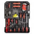 Zestaw narzędzi i kluczy warsztatowych 188 elementów walizka narzędziowa Kraft&Dale KD314