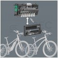 Zestaw narzędzi rowerowych bitów z nasadkami i grzechotką z etui 39 elementów + 2 łyzki do opon Bicycle Set 3 WERA