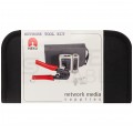 Zestaw narzędzi sieciowych Tester kabli LAN Zaciskarka RJ45 Komplet 3 elementów + etui NEKU