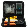 Zestaw narzędzi sieciowych Tester kabli LAN Zaciskarka RJ45 Komplet 6 elementów w walizce NEKU